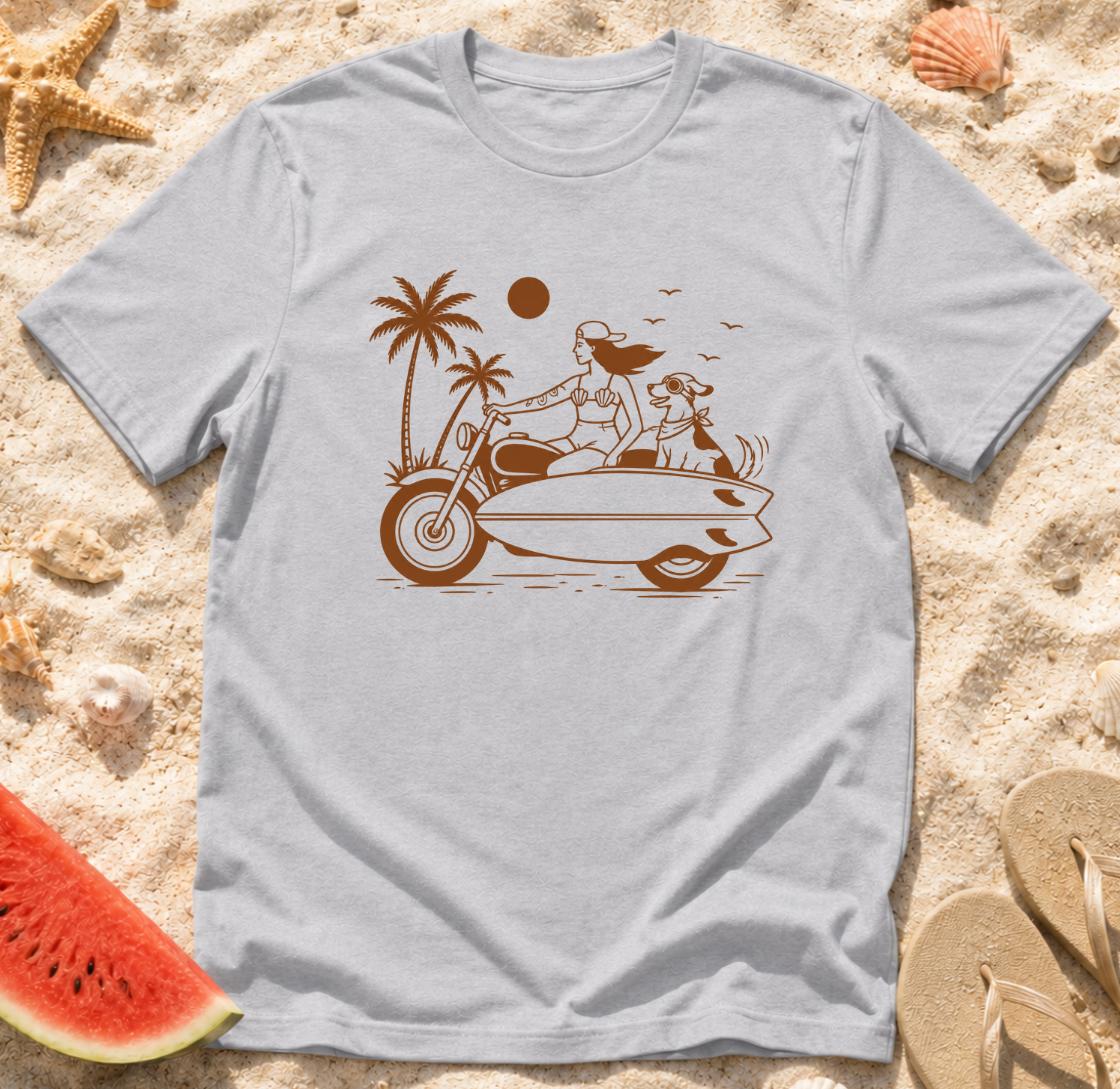 Beach Motorcycle Sidecar T-Shirt