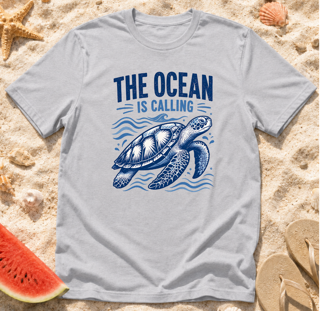 The Ocean Is Calling Sea Turtle T-Shirt