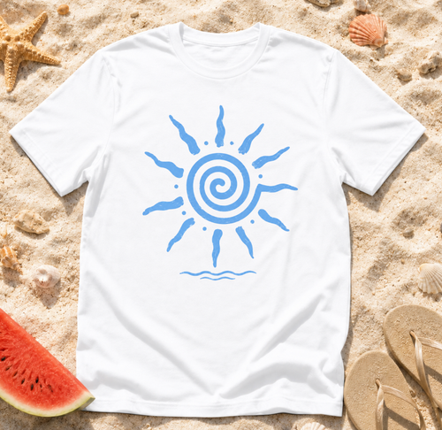Blue Sun Spiral T-Shirt