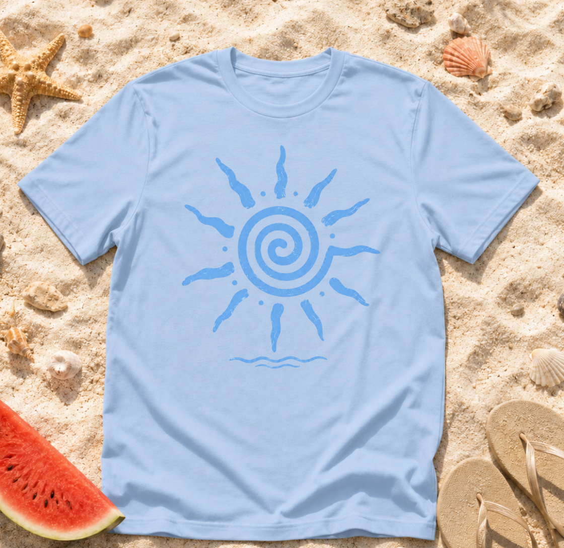 Blue Sun Spiral T-Shirt