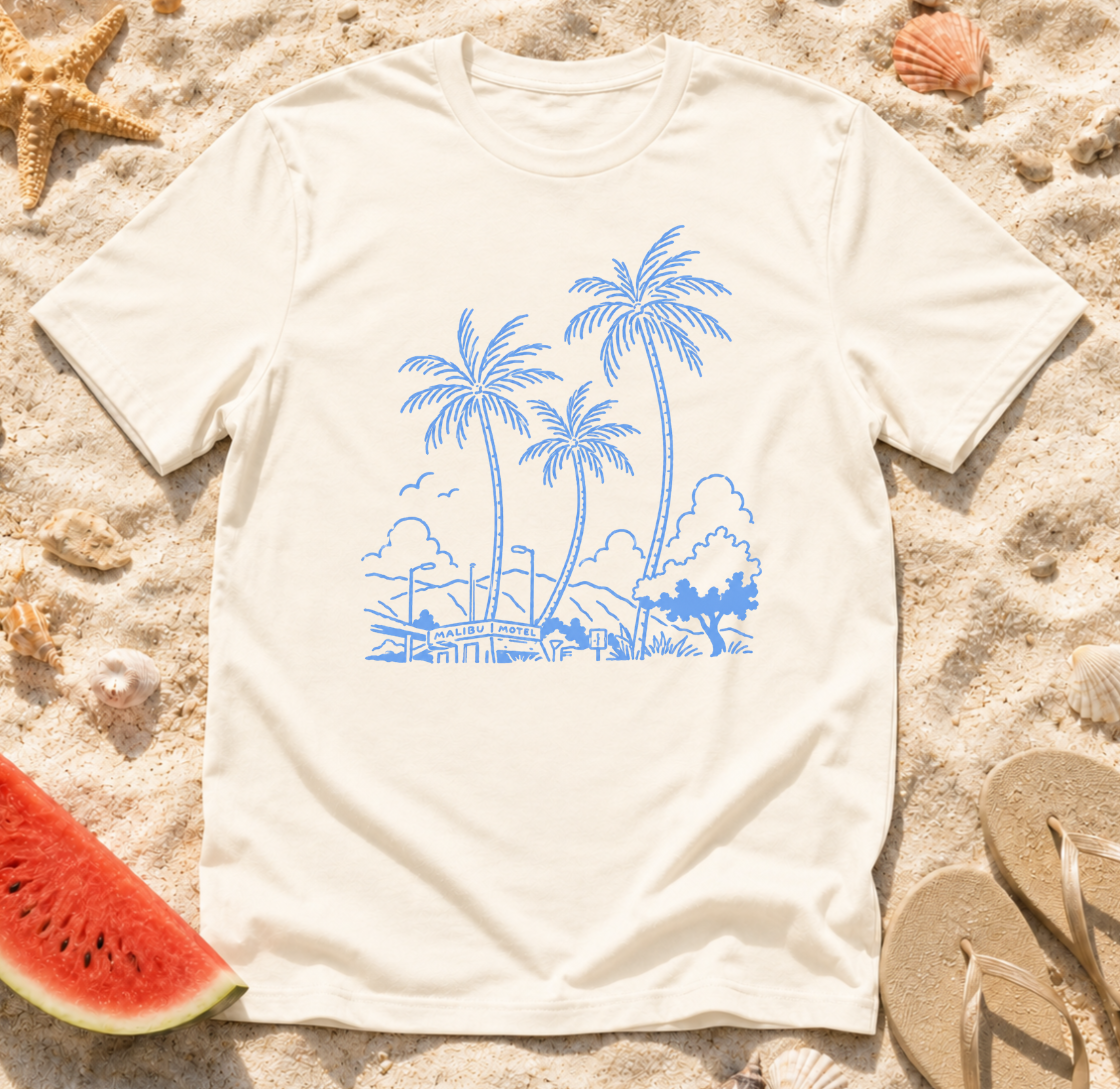 Palm Trees and Shoreline T-Shirt