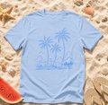 Palm Trees and Shoreline T-Shirt