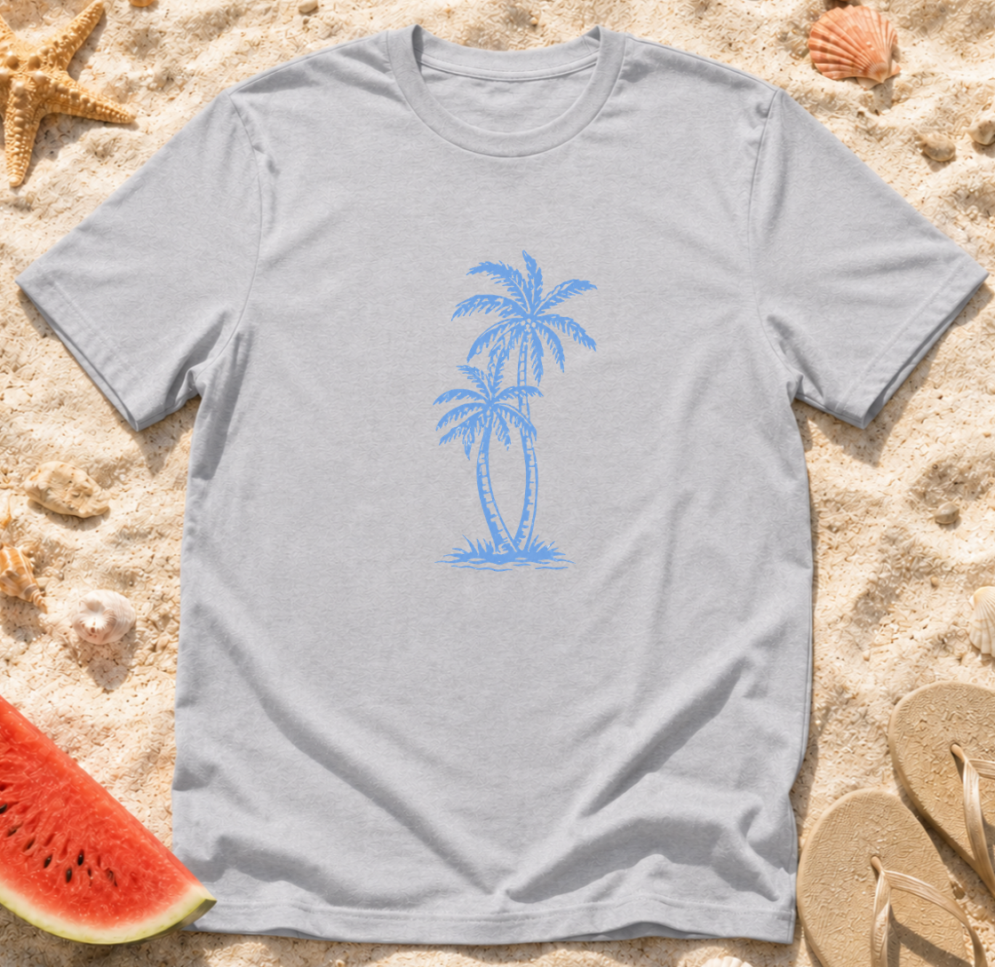 Blue Palm Tree Sketch T-Shirt