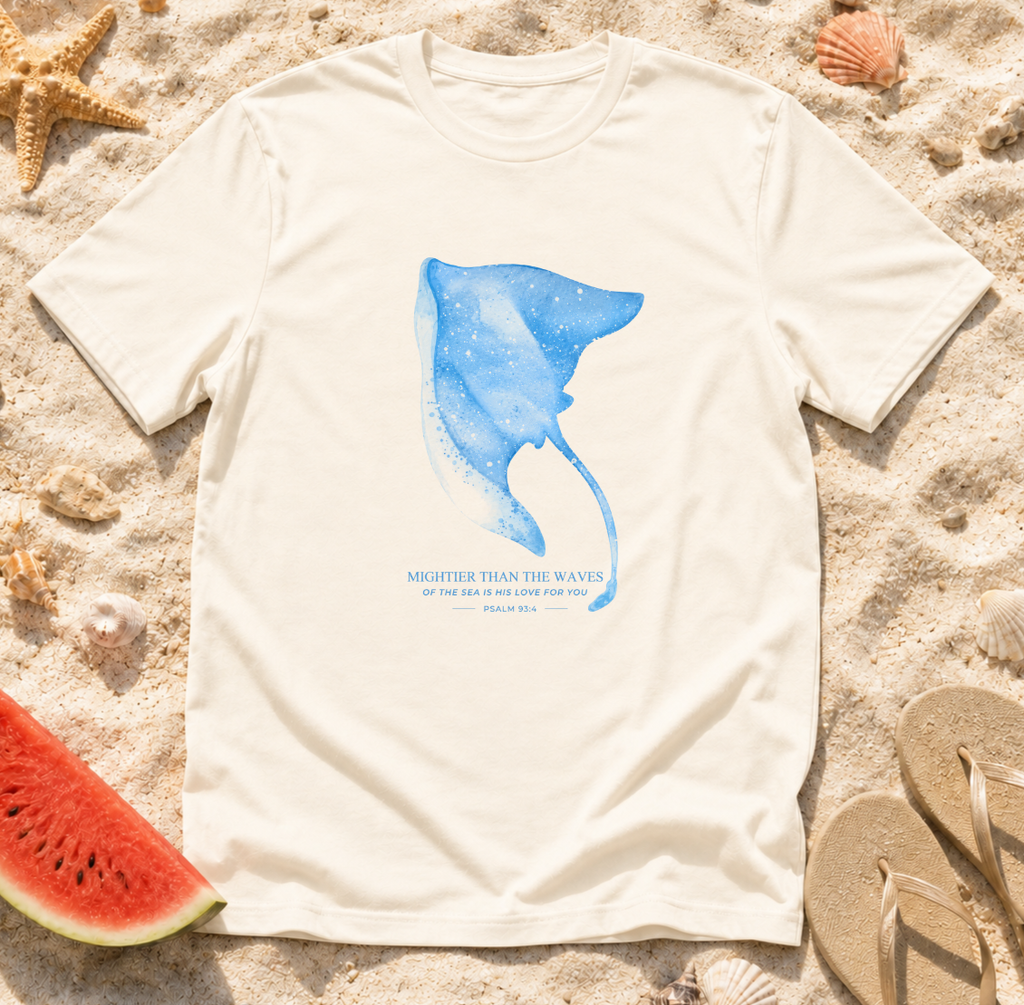Manta Ray Watercolor T-Shirt