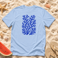 Coral Reef Blue Seaweed Beach T-Shirt
