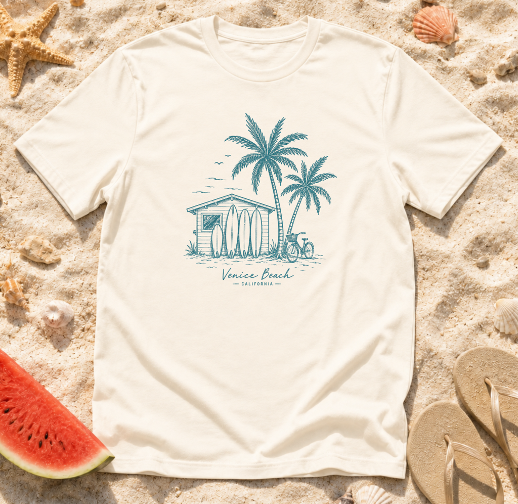 Vintage Surf Shack Venice Beach T-Shirt