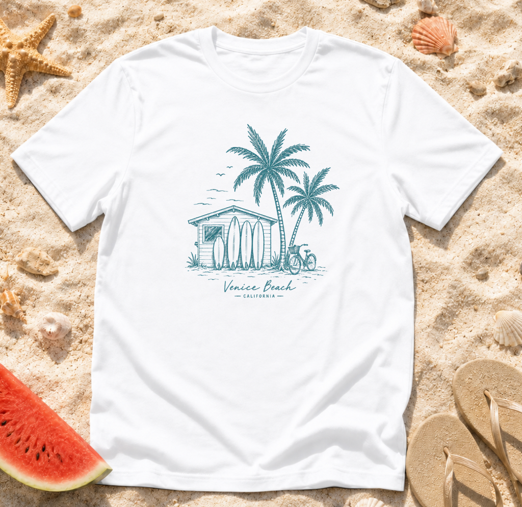 Vintage Surf Shack Venice Beach T-Shirt