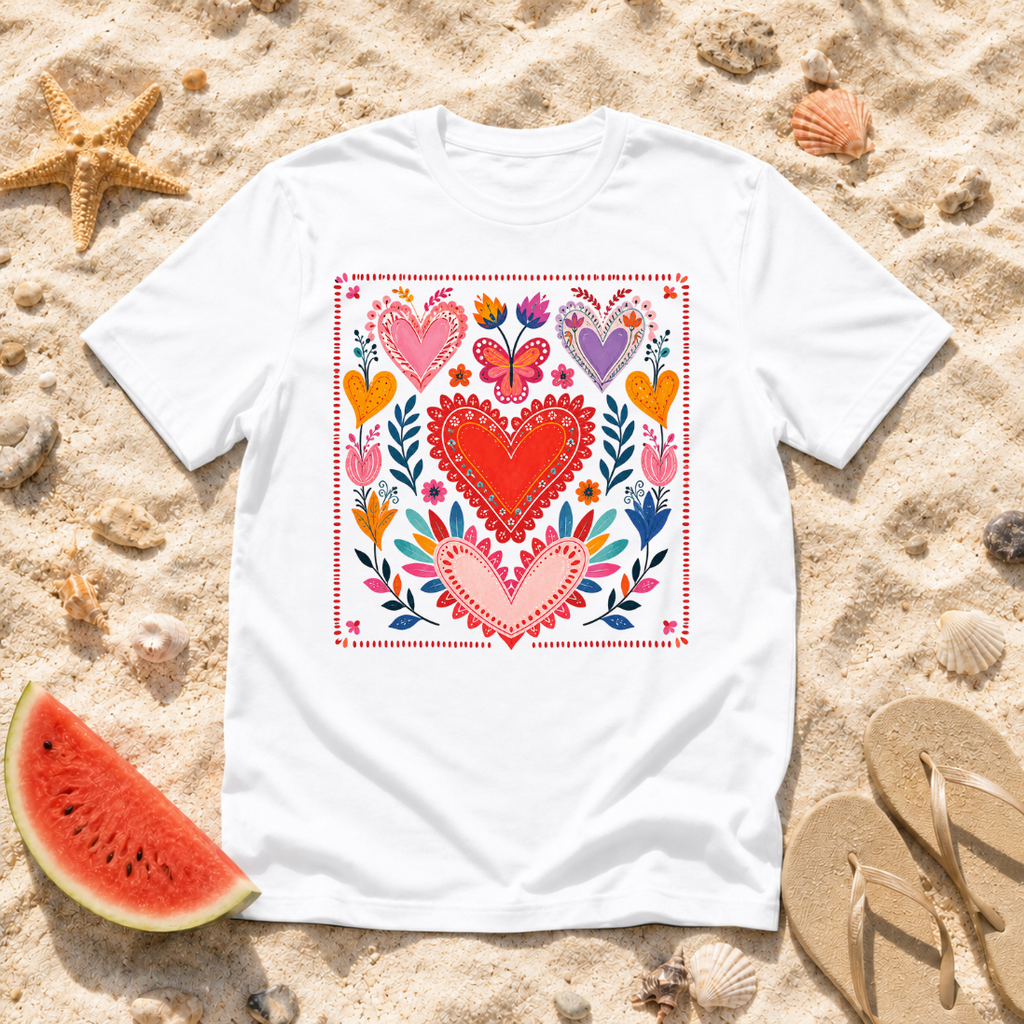 Heart Folk Art T-Shirt