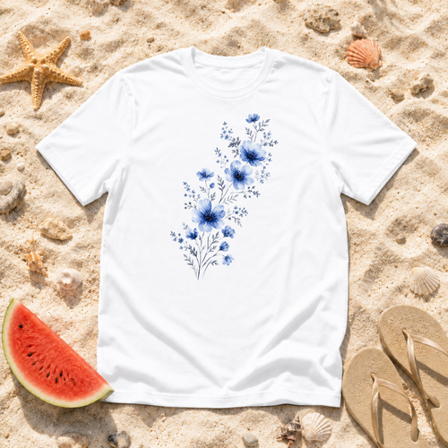 Blue Wildflower Bouquet T-Shirt