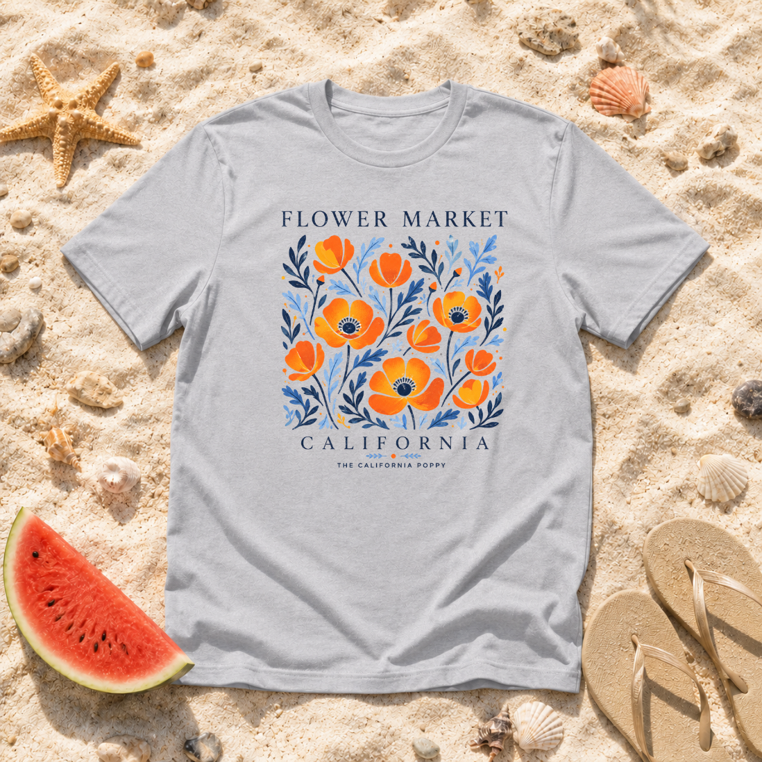 California Flower Market T-Shirt