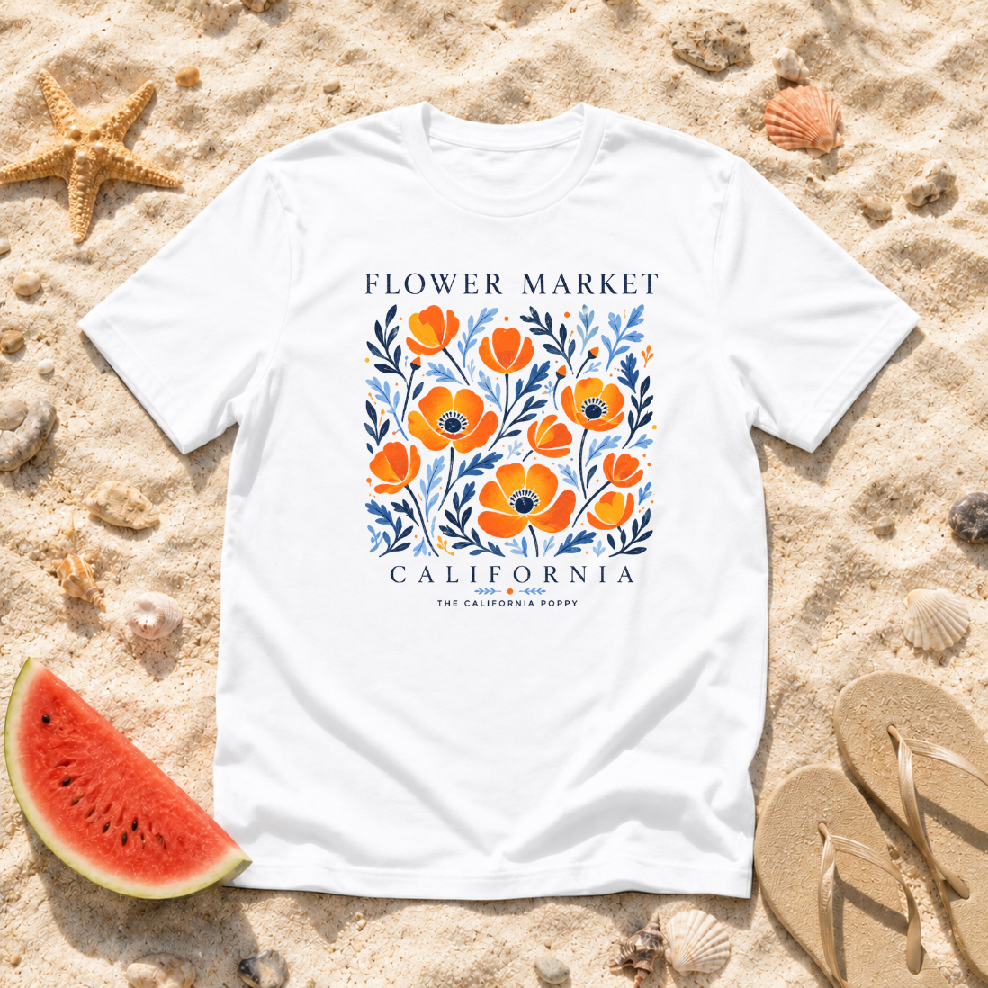 California Flower Market T-Shirt