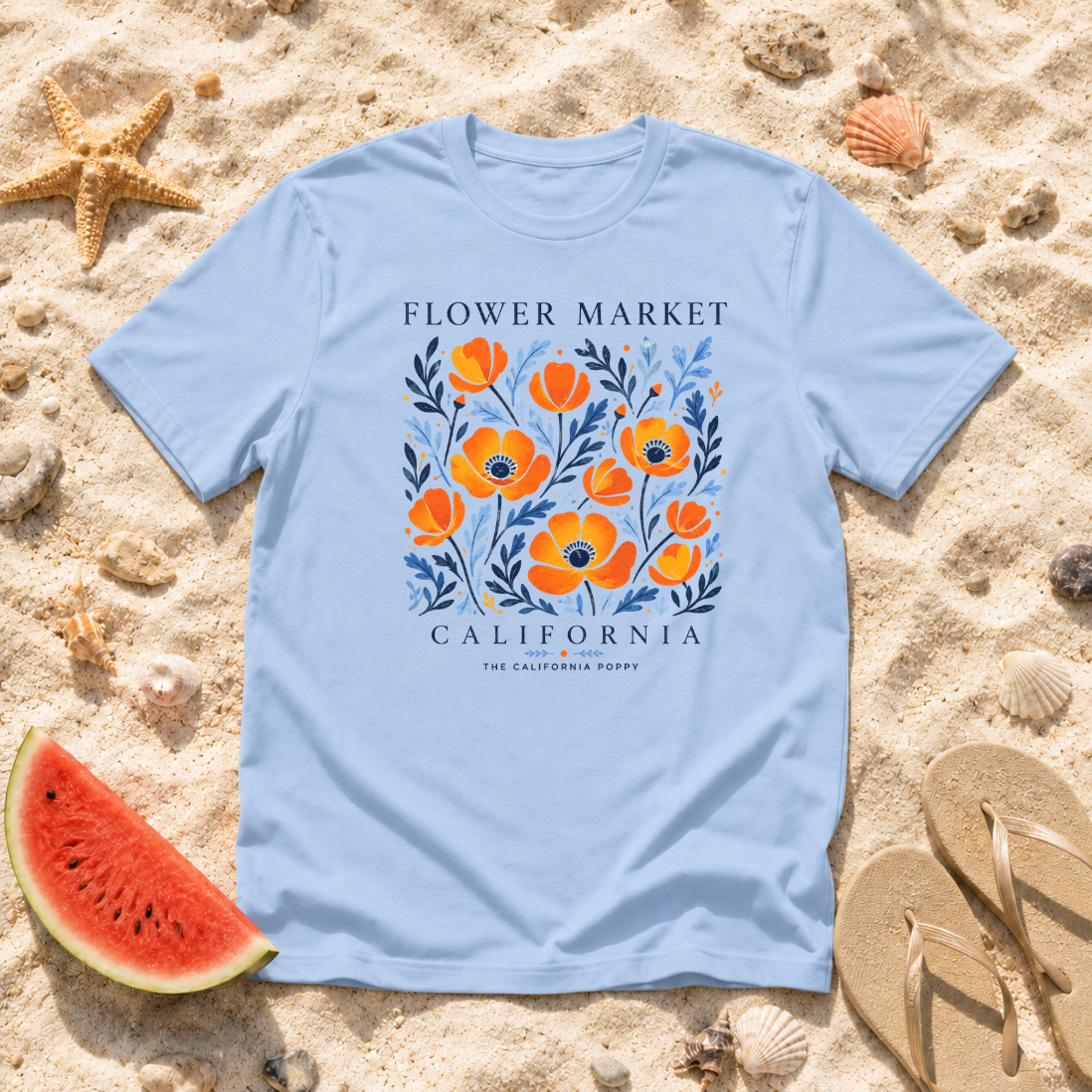 California Flower Market T-Shirt