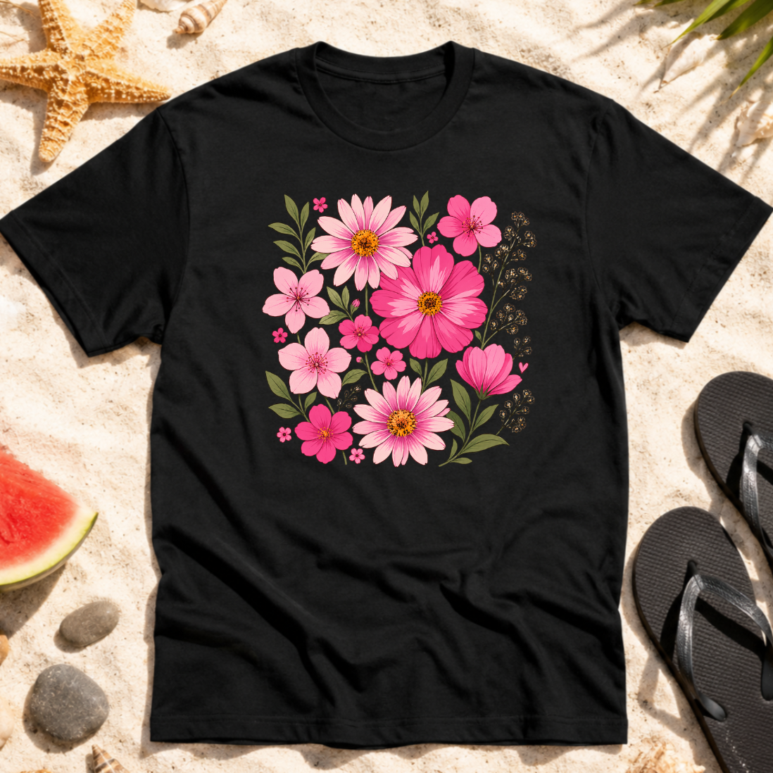Pink Floral Bouquet T-Shirt