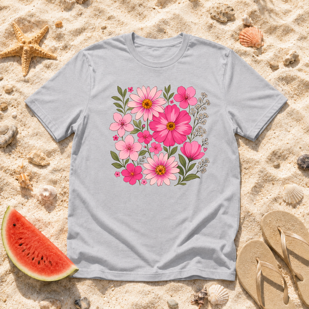 Pink Floral Bouquet T-Shirt