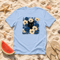 Black Cat Floral T-Shirt