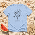 Floral Sketch Be Happy T-Shirt