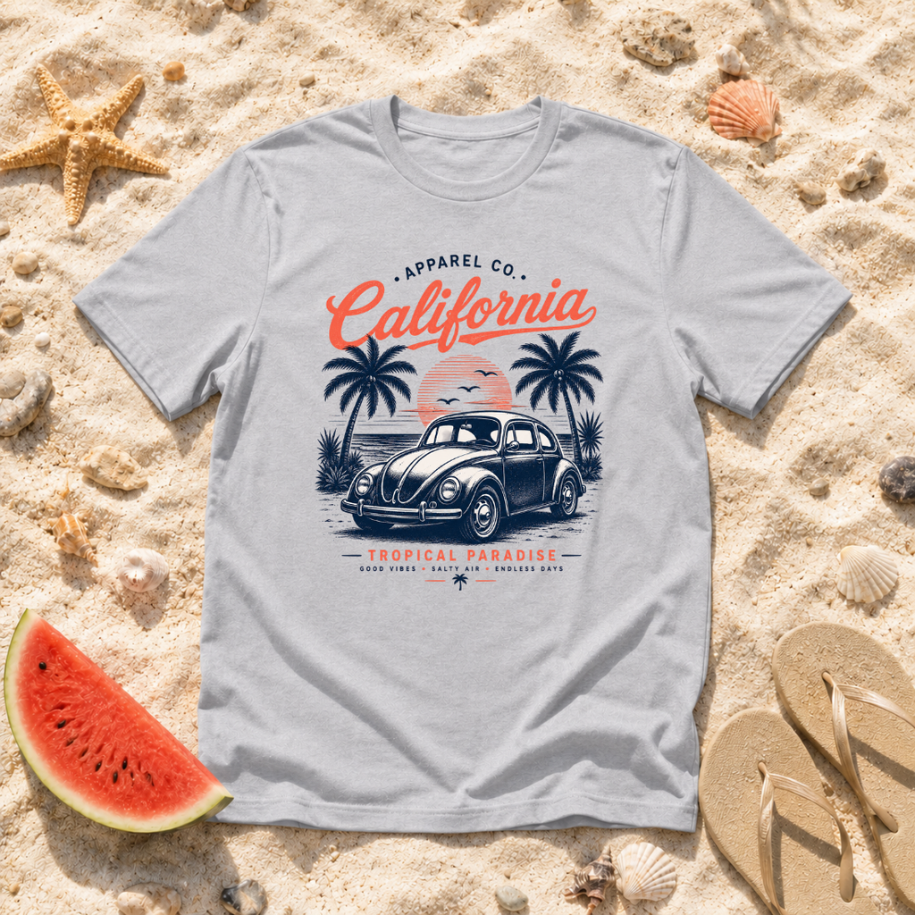 California Vintage Car T-Shirt