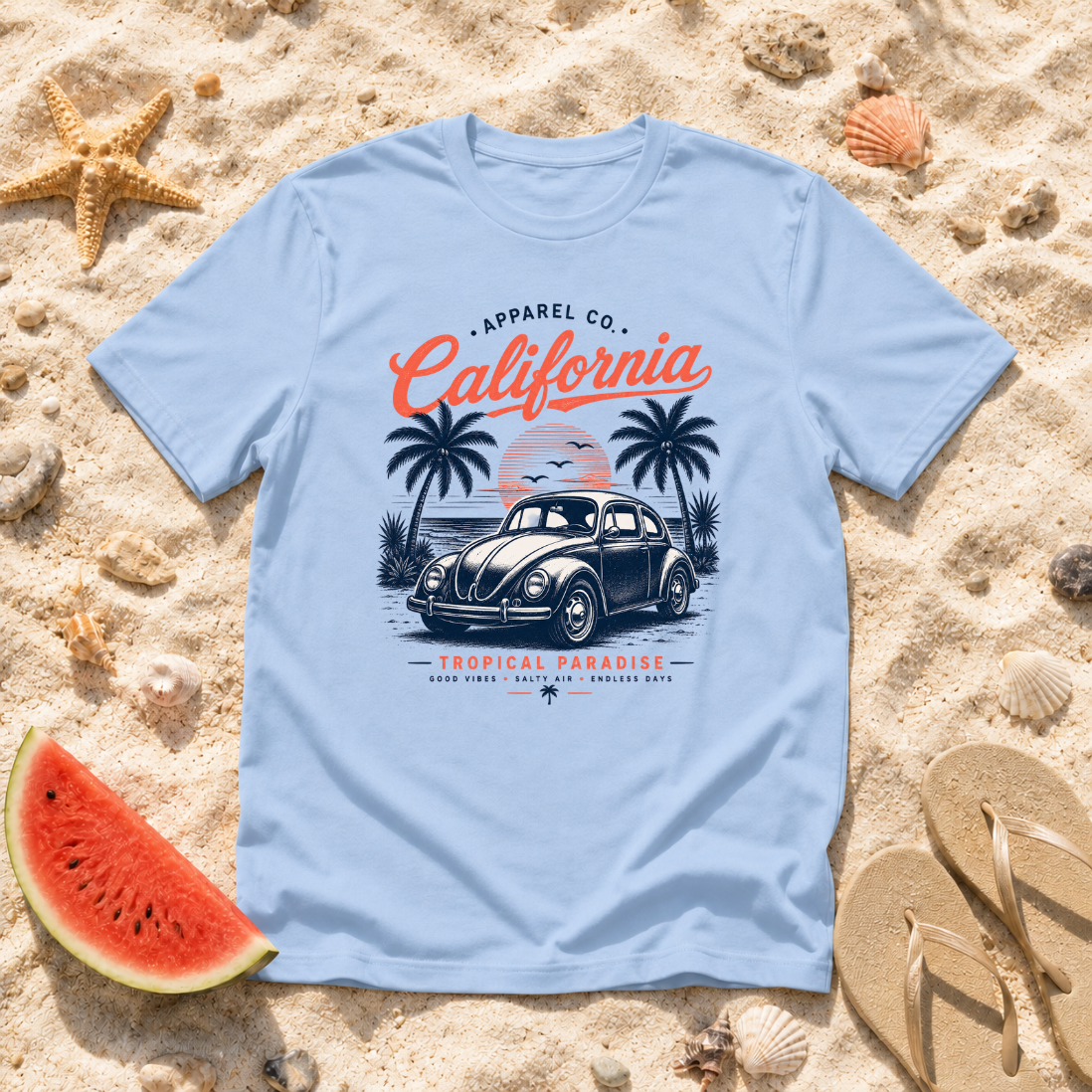 California Vintage Car T-Shirt