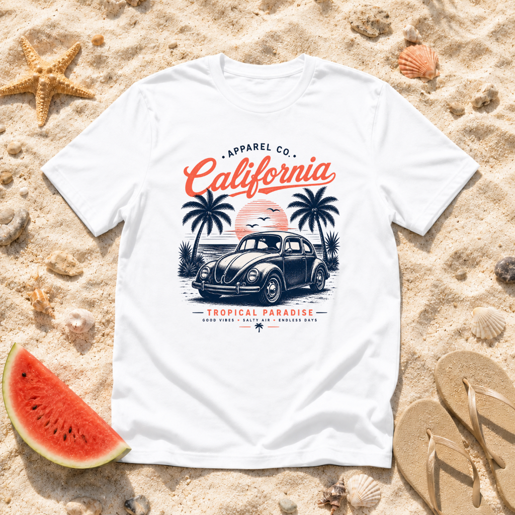 California Vintage Car T-Shirt