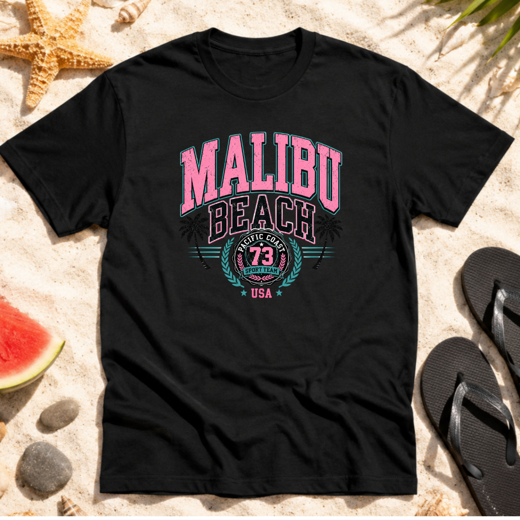 Malibu Beach '73 Retro T-Shirt