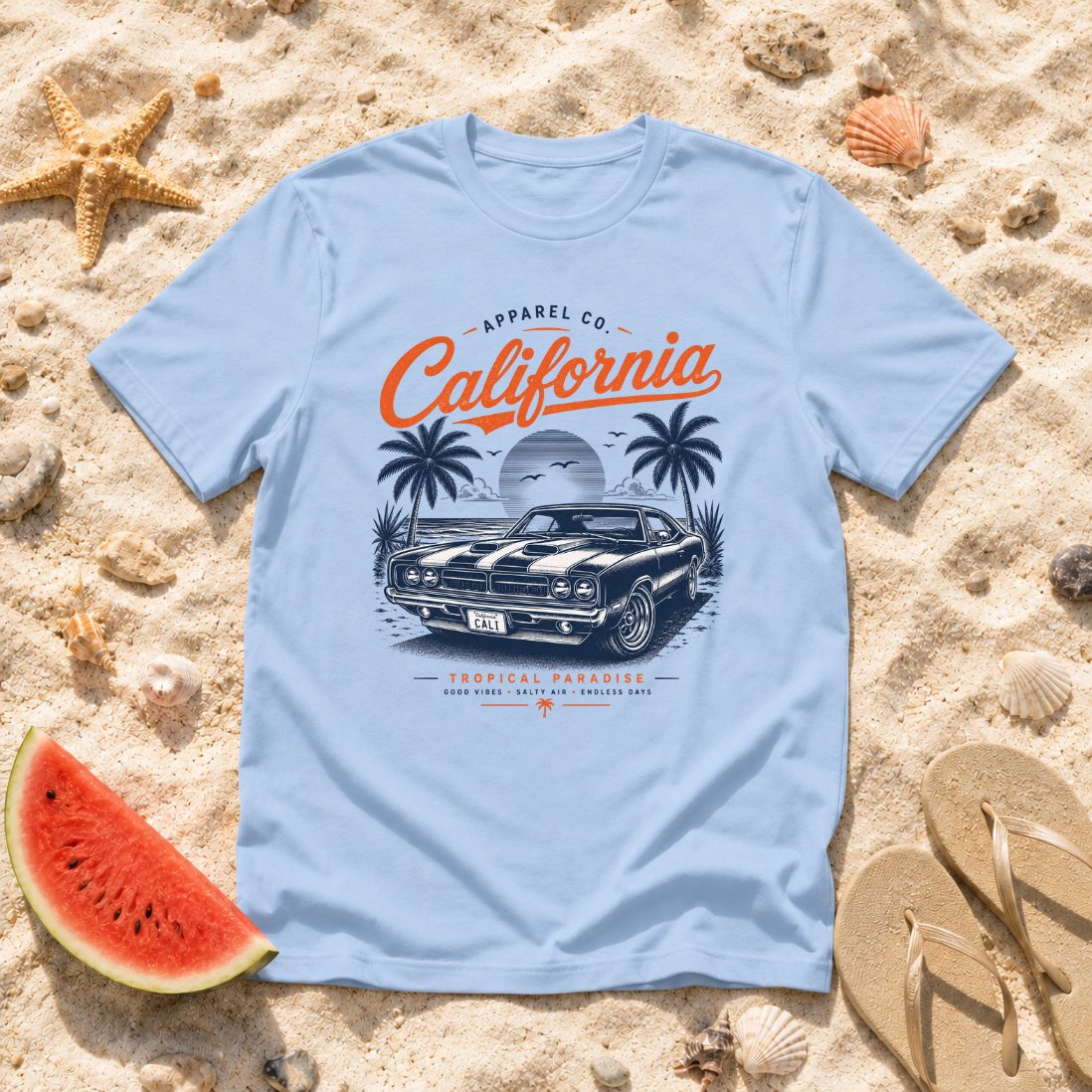 California Classic Muscle Car T-Shirt