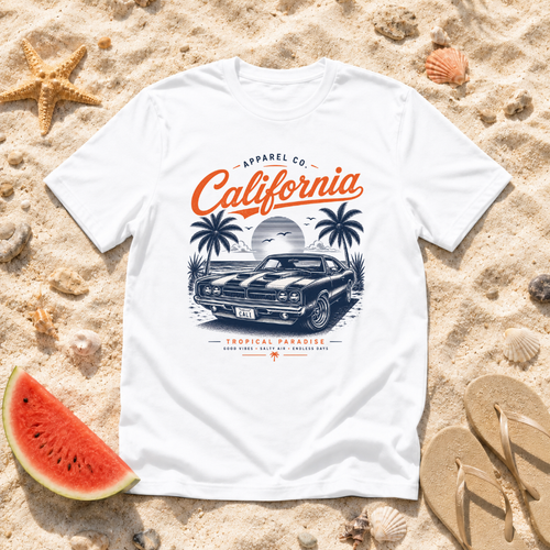 California Classic Muscle Car T-Shirt
