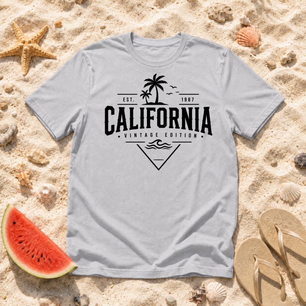 California Palm Tree Surf T-Shirt