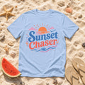 Sunset Chaser T-Shirt, Beach Vacation Retro Surf Tee, Coastal Vibes Shirt